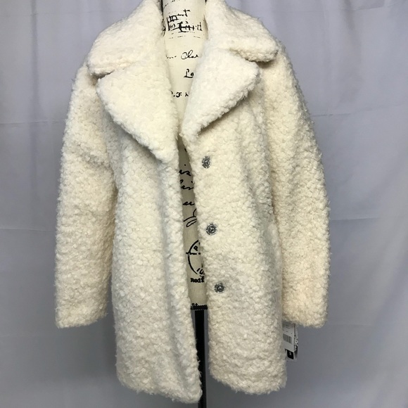 Brand new faux fur peacoat - Picture 1 of 4